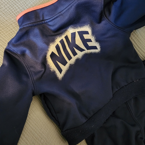 Nike Navy and Orange Baby Tracksuit - Picture 3 of 3